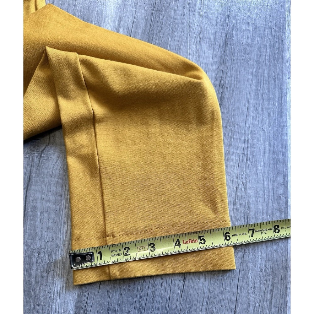 Malu Yellow dress pants cropped women's Size Large L Slit - Picture 15 of 15